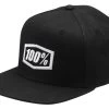 100% Corpo Snapback Hat -Motorcycle Parts 100 corpo hat black white