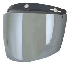 AFX 3-Snap Flip-Up Face Shield -Motorcycle Parts afx3 snap flip up face shield silver mirror