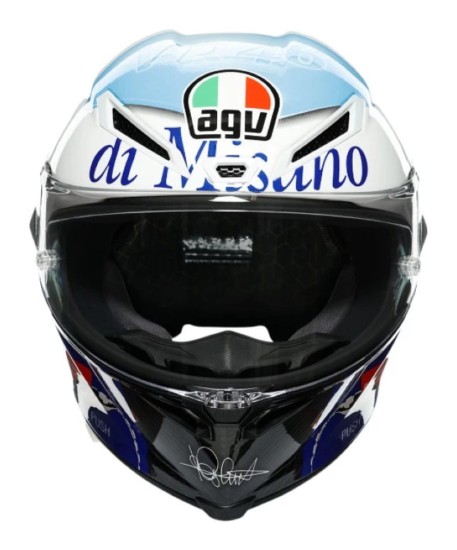 AGV Pista GP RR Rossi Misano 2020 Helmet 5 AGV Pista GP RR Rossi Misano 2020 Helmet - Image 3