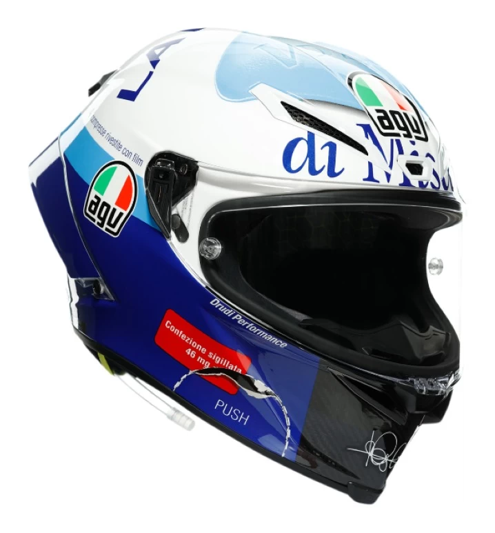 AGV Pista GP RR Rossi Misano 2020 Helmet 3 AGV Pista GP RR Rossi Misano 2020 Helmet