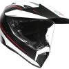 AGV AX9 Pacific Road Helmet 2 AGV AX9 Pacific Road Helmet -Motorcycle Parts agvax9 pacific road helmet matte black white red