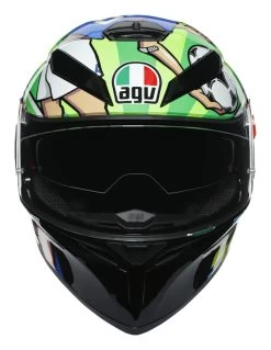 AGV K3 SV Mugello 2017 Helmet -Motorcycle Parts agvk3 sv mugello2017 helmet black green blue 2