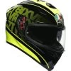 AGV K5 S Fast 46 Helmet -Motorcycle Parts agvk5 s fast46 helmet black hi viz yellow