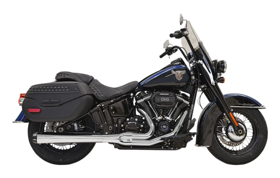 Bassani Road Rage 2-Into-1 Long Exhaust For Harley Softail 2018-2023 4 Bassani Road Rage 2-Into-1 Long Exhaust For Harley Softail 2018-2023 - Image 2