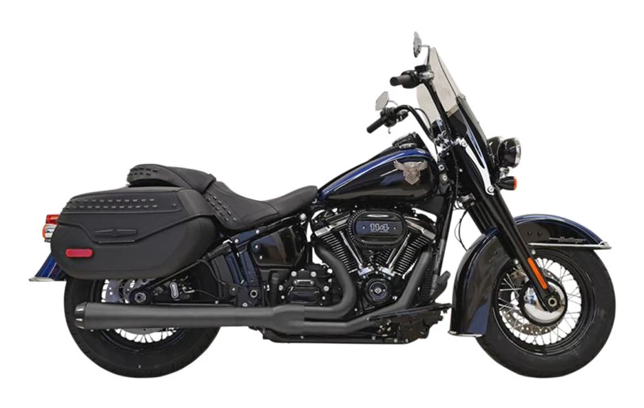 Bassani Road Rage 2-Into-1 Long Exhaust For Harley Softail 2018-2023 3 Bassani Road Rage 2-Into-1 Long Exhaust For Harley Softail 2018-2023