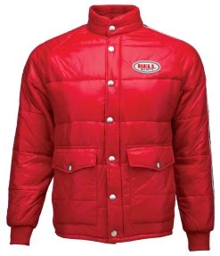 Bell Helmets Bell Classic Puffy Jacket -Motorcycle Parts bell helmets bell puffy jacket red