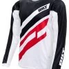 BILT Lux Sleek Jersey 1 BILT Lux Sleek Jersey -Motorcycle Parts bilt lux sleek jersey white red black