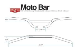 Biltwell Moto Bar 1" Handlebars 16 Biltwell Moto Bar 1" Handlebars -Motorcycle Parts biltwell moto bar handlebars
