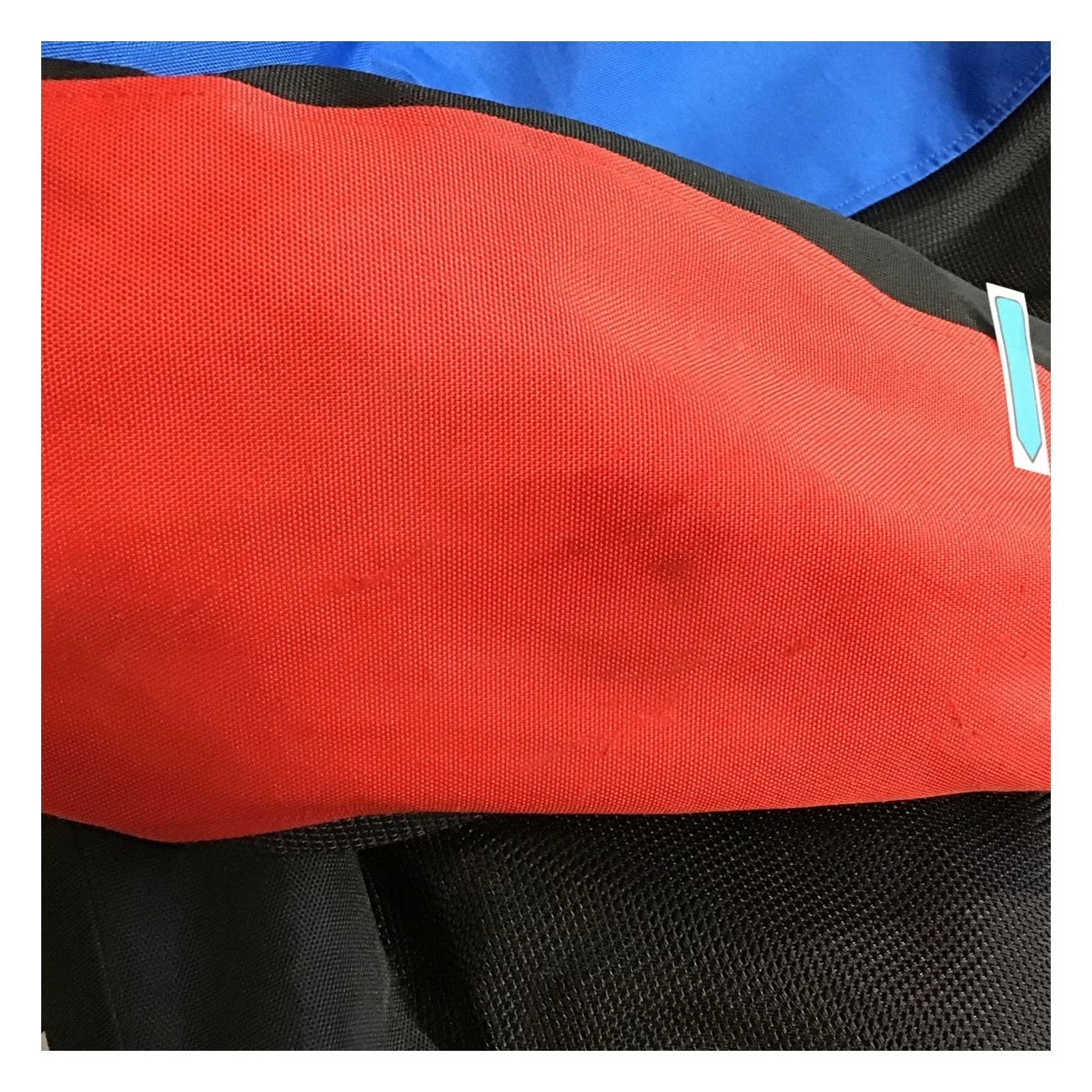 Dainese Elettrica Air Tex Jacket Black/Lava Red/Light Blue / 44 [Blemished - Very Good] - Image 11
