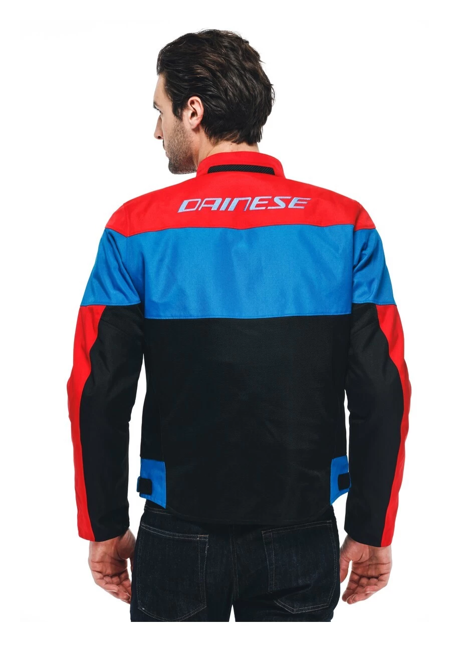Dainese Elettrica Air Tex Jacket Black/Lava Red/Light Blue / 44 [Blemished - Very Good] - Image 6