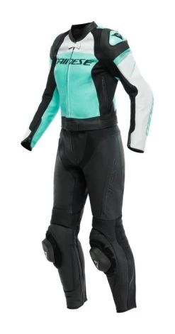 Dainese Mirage Two Piece Women's Race Suit -Motorcycle Parts dainese mirage two piece womens race suit black aqua grey