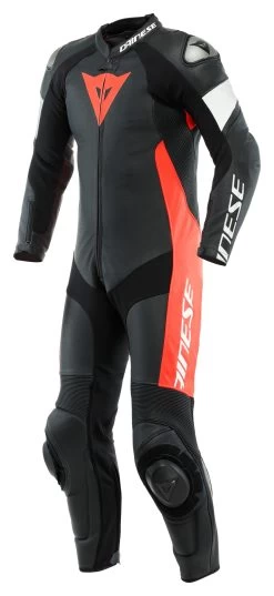 Dainese Tosa Perforated Race Suit -Motorcycle Parts dainese tosa perforated leather suit black black white 2
