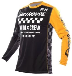 Fasthouse Grindhouse Alpha Jersey -Motorcycle Parts fasthouse grindhouse alpha jersey black amber