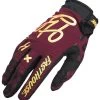 Fasthouse Speed Style Golden Women's Gloves 2 Fasthouse Speed Style Golden Women's Gloves -Motorcycle Parts fasthouse speed style golden womens gloves maroon