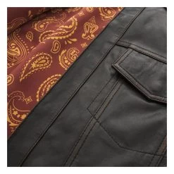 First Manufacturing Maduro Leather Riding Shirt -Motorcycle Parts first manufacturing maduro leather shirt black 4