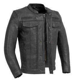 First Manufacturing Raider Jacket Black / 5XL [Blemished - Good] -Motorcycle Parts first manufacturing raider jacket black5 xl blemished good black 2