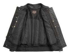 First Manufacturing Raider Jacket Black / 5XL [Blemished - Good] -Motorcycle Parts first manufacturing raider jacket black5 xl blemished good black 3