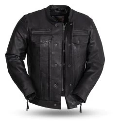 First Manufacturing Raider Jacket Black / 5XL [Blemished - Good] -Motorcycle Parts first manufacturing raider jacket black5 xl blemished good black 7