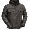 First Manufacturing Vendetta Jacket -Motorcycle Parts first manufacturing vendetta jacket black
