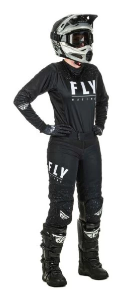 Fly Racing Lite Girl's Pants 17 Fly Racing Lite Girl's Pants -Motorcycle Parts fly racing dirt lite womens pants black white 3