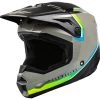 Fly Racing Kinetic Vision Helmet -Motorcycle Parts fly racing kinetic vision helmet grey black