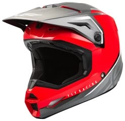 Fly Racing Kinetic Vision Helmet -Motorcycle Parts fly racing kinetic vision helmet red grey