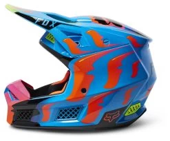 Fox Racing V3 RS Eyeris Helmet -Motorcycle Parts fox racing v3 rs eyeris helmet 3