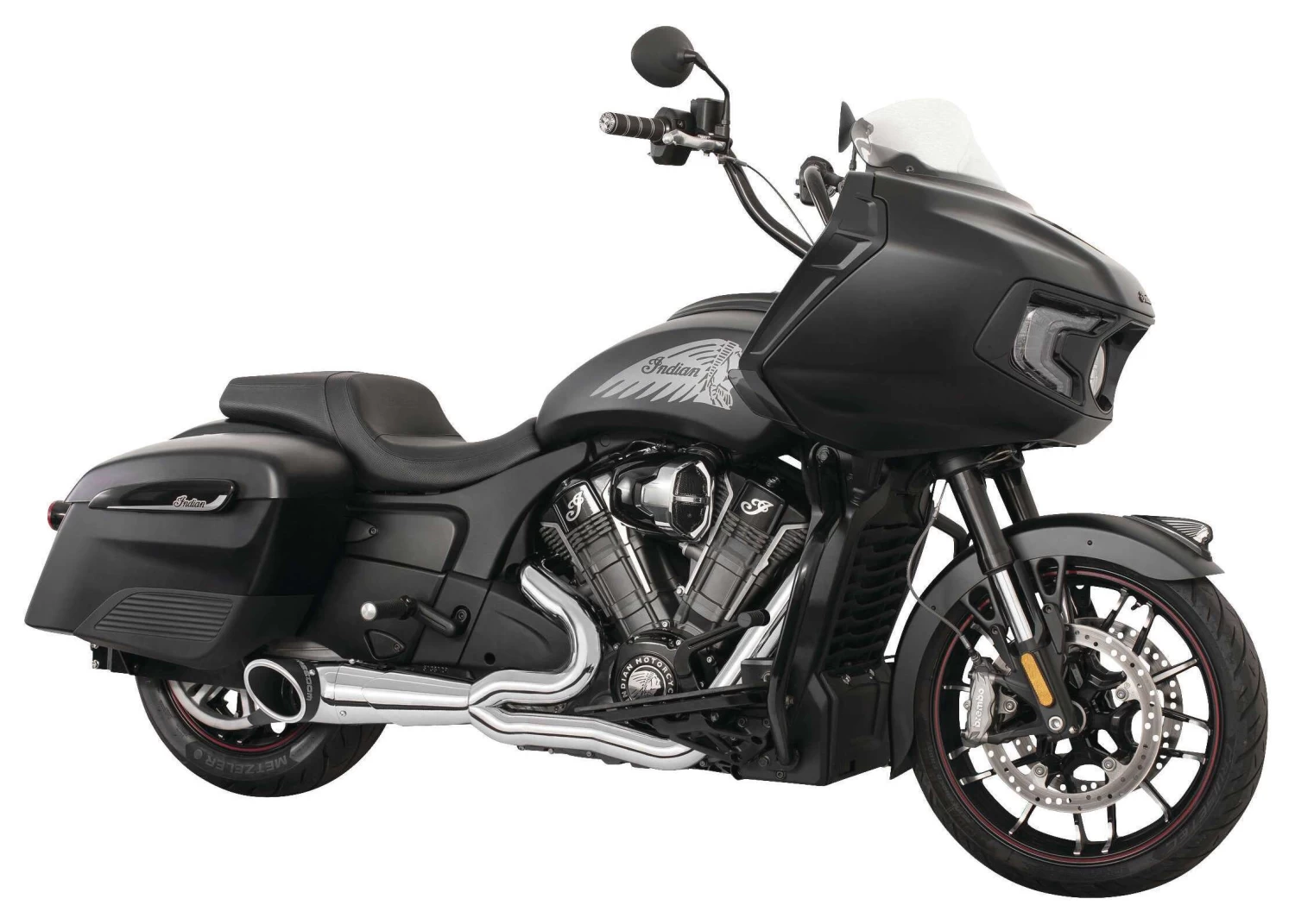 Freedom Performance Exhaust Turnout 2-into-1 Exhaust For Indian Challenger 2020-2023 Straight Cut / C... [Open Box]