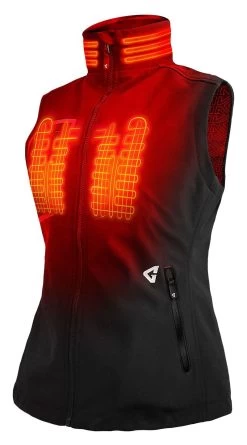 Gerbing 7V Torrid 2.0 Women's Softshell Heated Vest -Motorcycle Parts gerbing7 v torrid20 womens softshell heated vest black 1