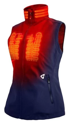 Gerbing 7V Torrid 2.0 Women's Softshell Heated Vest -Motorcycle Parts gerbing7 v torrid20 womens softshell heated vest navy 1