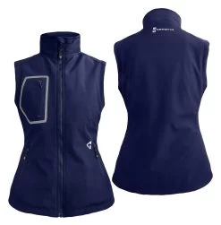 Gerbing 7V Torrid 2.0 Women's Softshell Heated Vest -Motorcycle Parts gerbing7 v torrid20 womens softshell heated vest navy 2