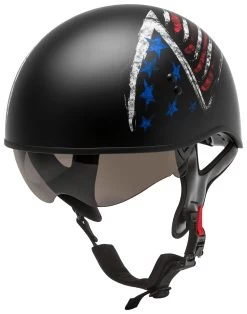 GMax GM65 Bravery Helmet -Motorcycle Parts gmax helmets hh65 half helmet bravery matte 1