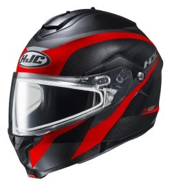 HJC C91SN Taly Dual Lens Helmet -Motorcycle Parts hjcc91 sn taly dual lens helmet black grey 1