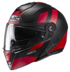 HJC I90 Syrex Helmet -Motorcycle Parts hjci90 syrex helmet black red