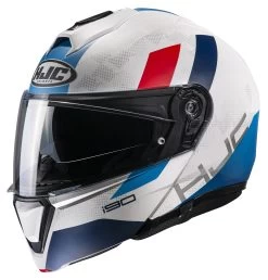 HJC I90 Syrex Helmet -Motorcycle Parts hjci90 syrex helmet white blue red