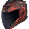 Icon Airflite Blockchain Helmet Red/Black / MD [Open Box] -Motorcycle Parts icon airflite blockchain helmet red black md open box red black