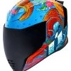 Icon Airflite Inky Helmet -Motorcycle Parts icon airflite inky helmet blue