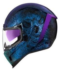 Icon Airform Chantilly Opal Helmet -Motorcycle Parts icon hlmt afrm chnt opal blue 1