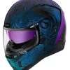 Icon Airform Chantilly Opal Helmet -Motorcycle Parts icon hlmt afrm chnt opal blue