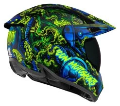 Icon Variant Pro Willy Pete Helmet -Motorcycle Parts icon hlmt vpro willypete blue green 2