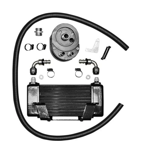 Jagg Horizontal Low Mount Oil Cooler Kit For Harley Touring 2009-2013 4 Jagg Horizontal Low Mount Oil Cooler Kit For Harley Touring 2009-2013 - Image 2