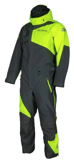 Klim Railslide One-Piece Suit -Motorcycle Parts klim railslide one piece suit grey hi viz yellow