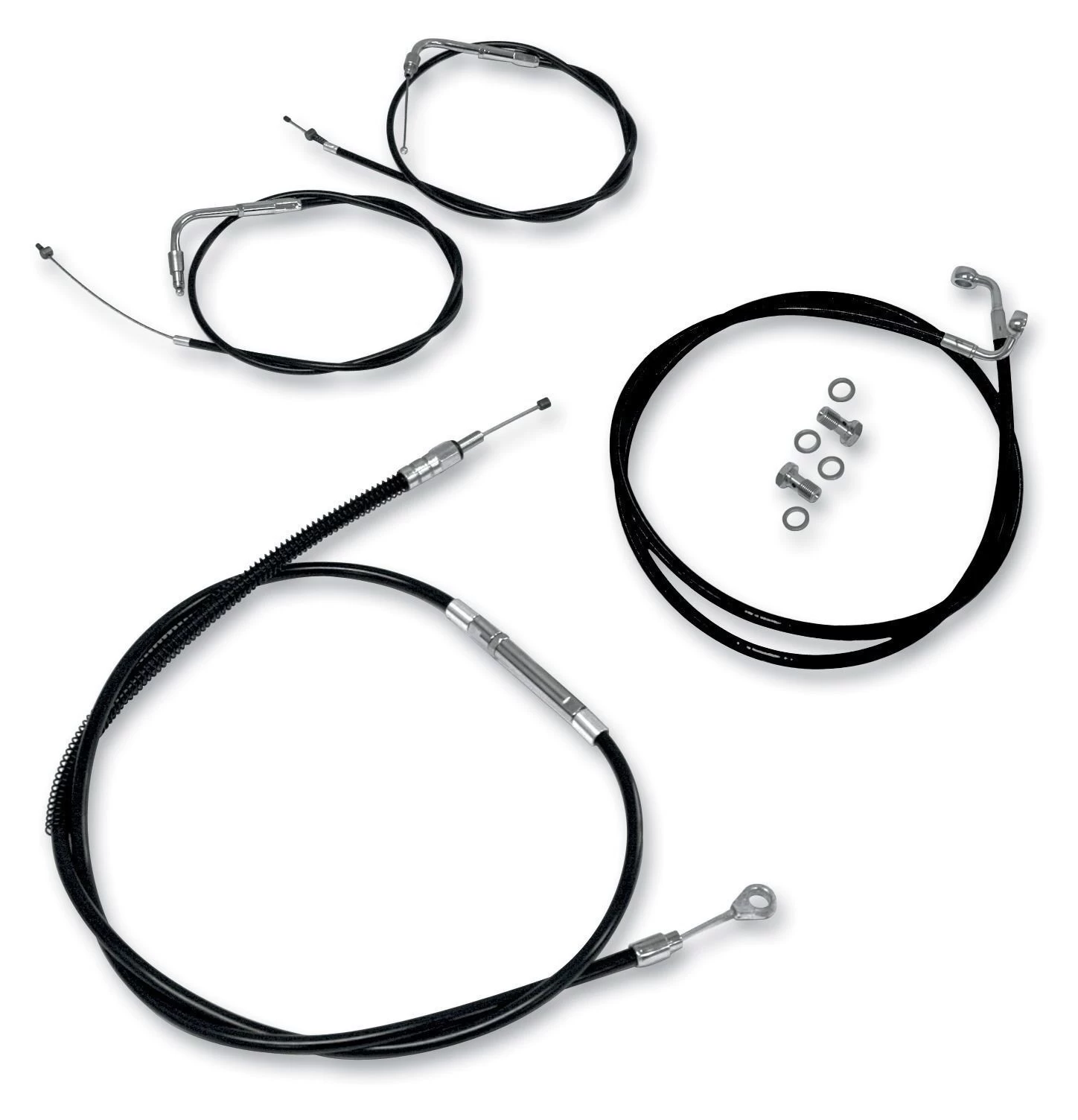 LA Choppers Handlebar Cable And Brake Line Kit For Harley Softail Breakout W/ABS 2016-2017 12"-14" Ap... [Open Box]