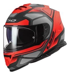 LS2 Assault Petra Helmet -Motorcycle Parts ls2 assault petra helmet matte red grey