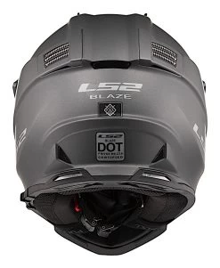 LS2 Blaze Helmet Matte Titanium / XL [Open Box] -Motorcycle Parts ls2 blaze helmet matte titanium xl open box matte titanium 2