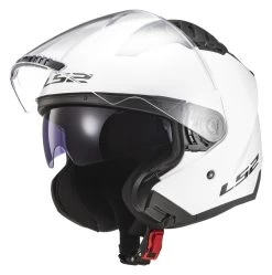 LS2 Copter Helmet - Solid -Motorcycle Parts ls2 copter helmet solid white 1