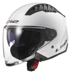 LS2 Copter Helmet - Solid -Motorcycle Parts ls2 copter helmet solid white