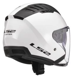 LS2 Copter Helmet - Solid -Motorcycle Parts ls2 copter helmet solid white 4