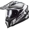 LS2 Explorer Alter Helmet -Motorcycle Parts ls2 explorer alter helmet black white