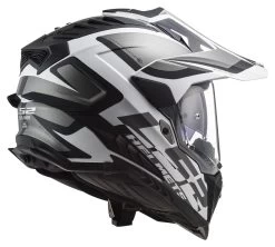 LS2 Explorer Alter Helmet -Motorcycle Parts ls2 explorer alter helmet black white 2